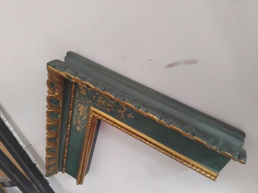 Handmade, Wood Carved Renaissance Picture Frame. Gilded with 23.5 Carat Gold Leaf. 